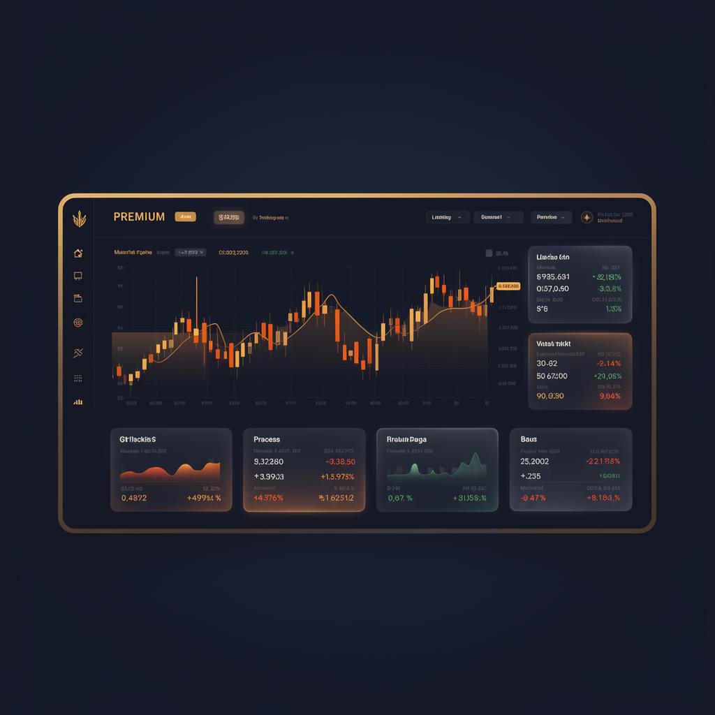Educational trading dashboard preview showing market structure and price action analysis